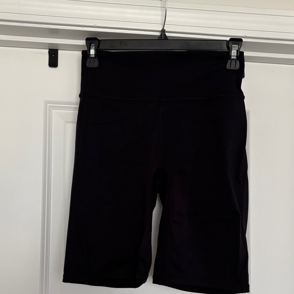 Fabletics Black Bike Shorts 10” Inseam
